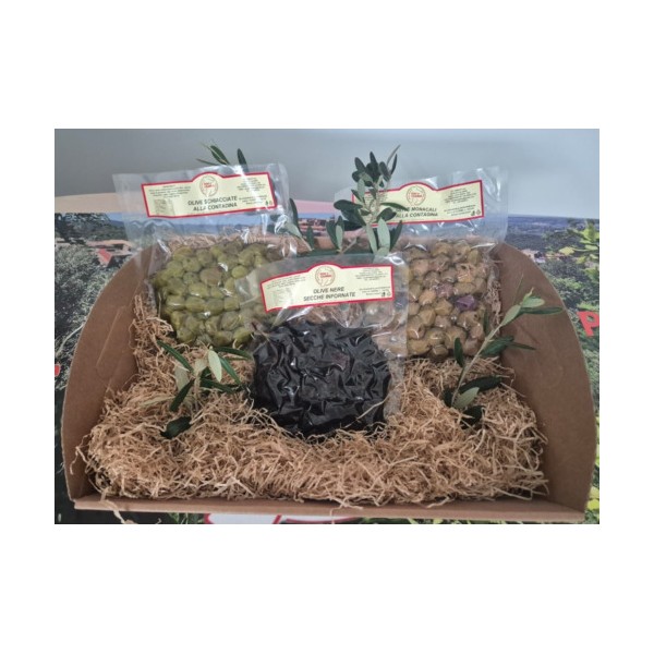 1,5 kg🌿Set Premium di 3 Varietà Diverse Olive - 500g per Confezione, Sottovuoto 🌿- Prodotto Tipico Calabrese🌿