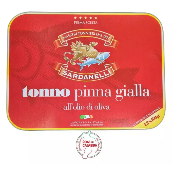 Tonno Sardanelli all'Olio di Oliva | 12 Pezzi da 80g | Qualità Superiore